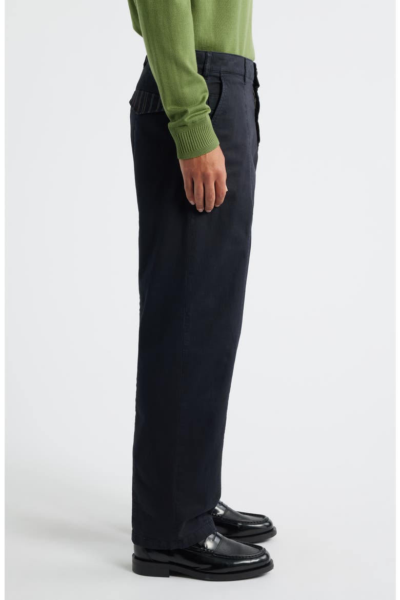Tailored Cotton Stretch Twill Pants, Alternate, color, BLACK