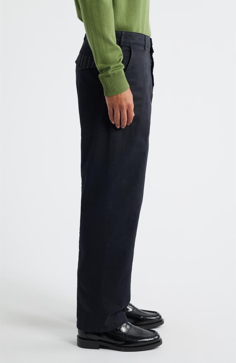 PS Paul Smith Tailored Cotton Stretch Twill Pants, Alternate, color, Black