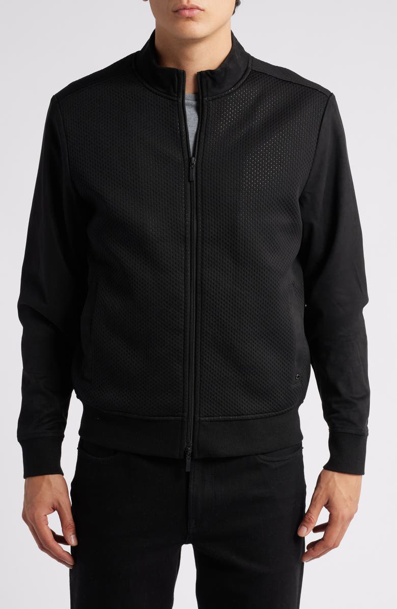 Robert Barakett Curtin Full Zip Jacket, Alternate, color, Black