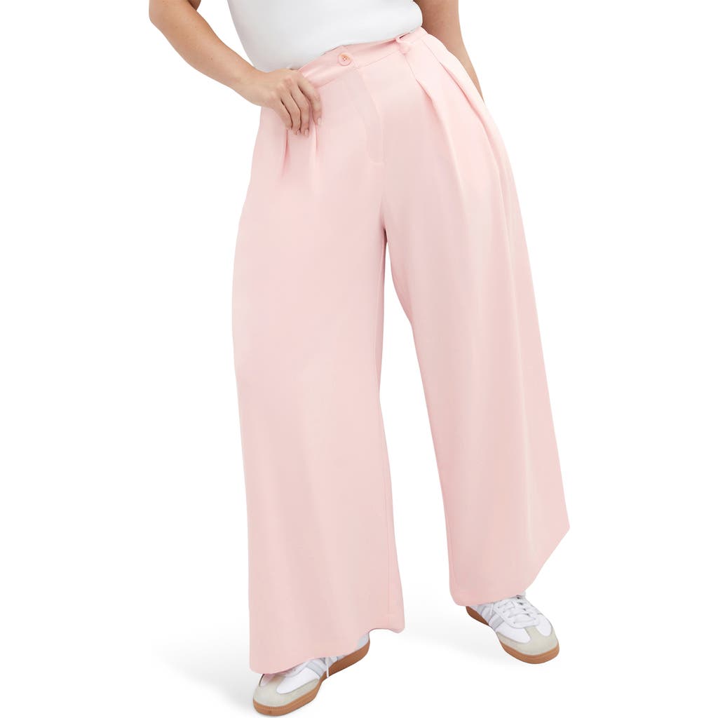 City Chic Abbie Wide Leg Pants in Heavenly Pink  product