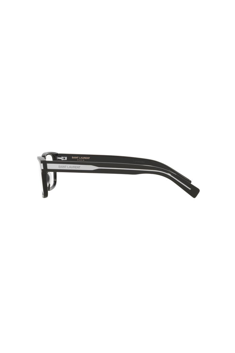 56mm Rectangle optical glasses, Alternate, color, Black