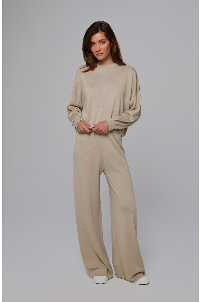 Nilo Knitted Crewneck, Alternate, color, beige