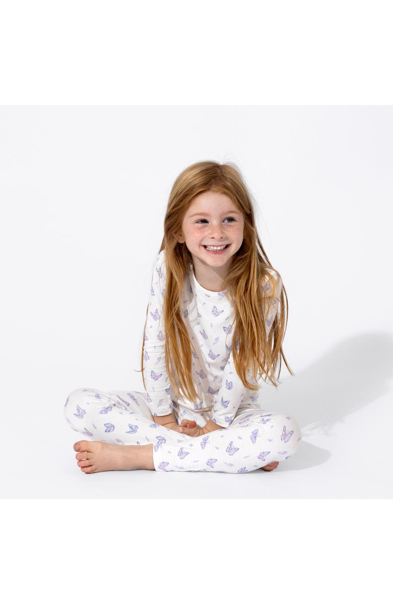 Bellabu Bear Kids' Butterfly Set of 2 Piece Pajamas, Alternate, color, Butterfly