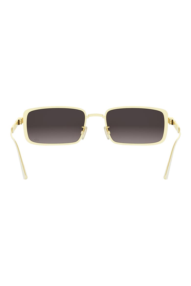 'DiorCannage S2U Rectangular Sunglasses, Alternate, color, SHINY GOLD / GRADIENT SMOKE