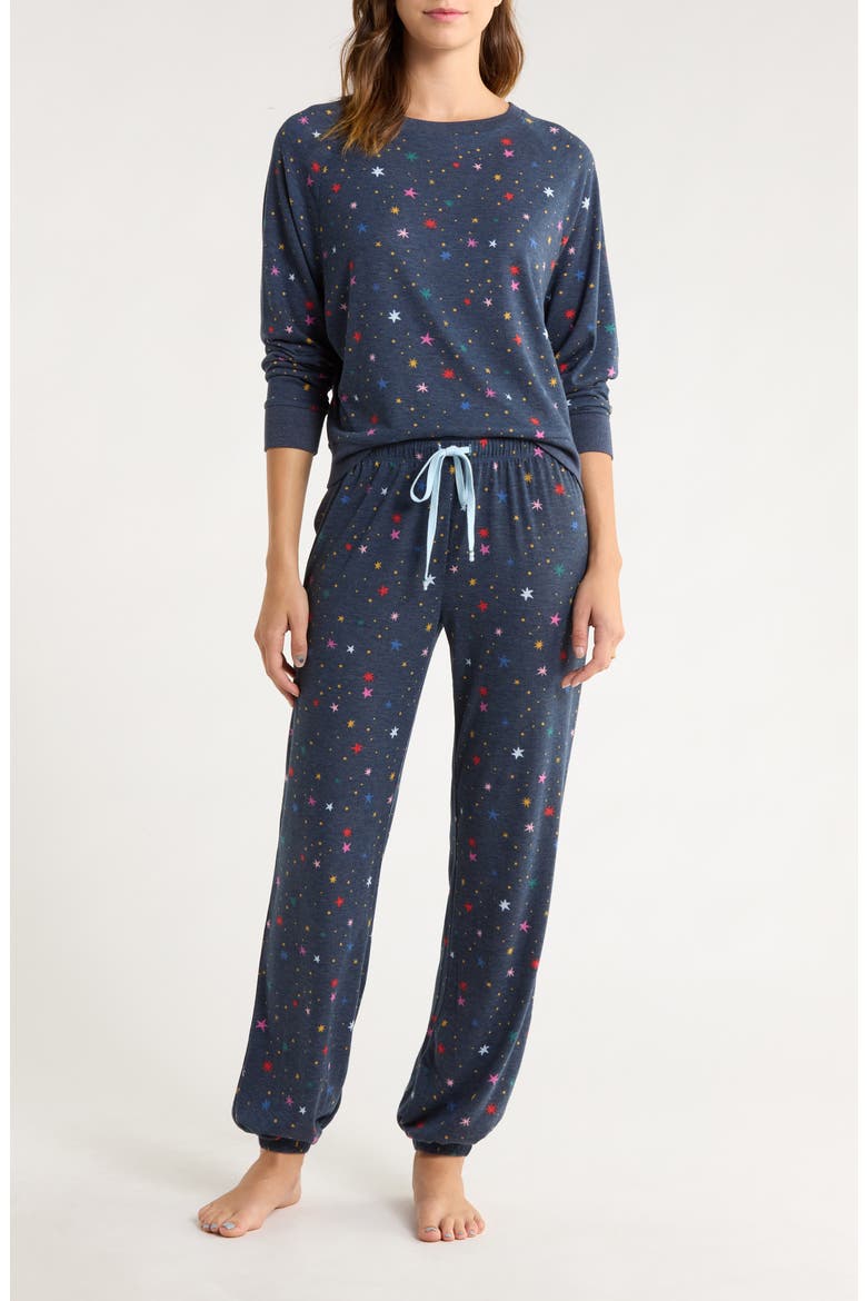Star Seeker Brushed Jersey Pajamas, Main, color, SUPERNOVA STARS