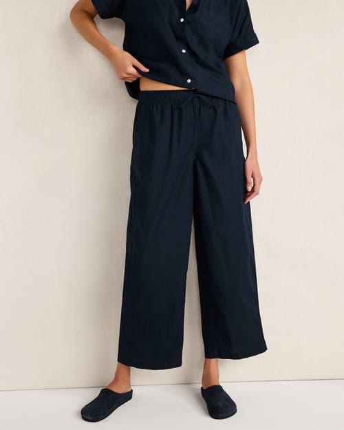 Haven Well Within Organic Cotton Linen Barrel Leg Pants in Indigo Ink at Nordstrom, Size X-Small
