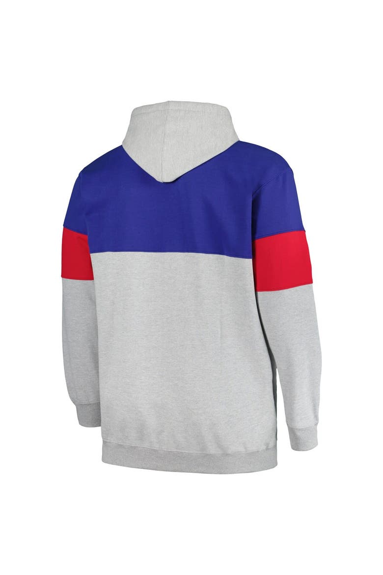 Men's Fanatics Branded Royal/Red Philadelphia 76ers Big & Tall Pullover Hoodie, Alternate, color, Royal
