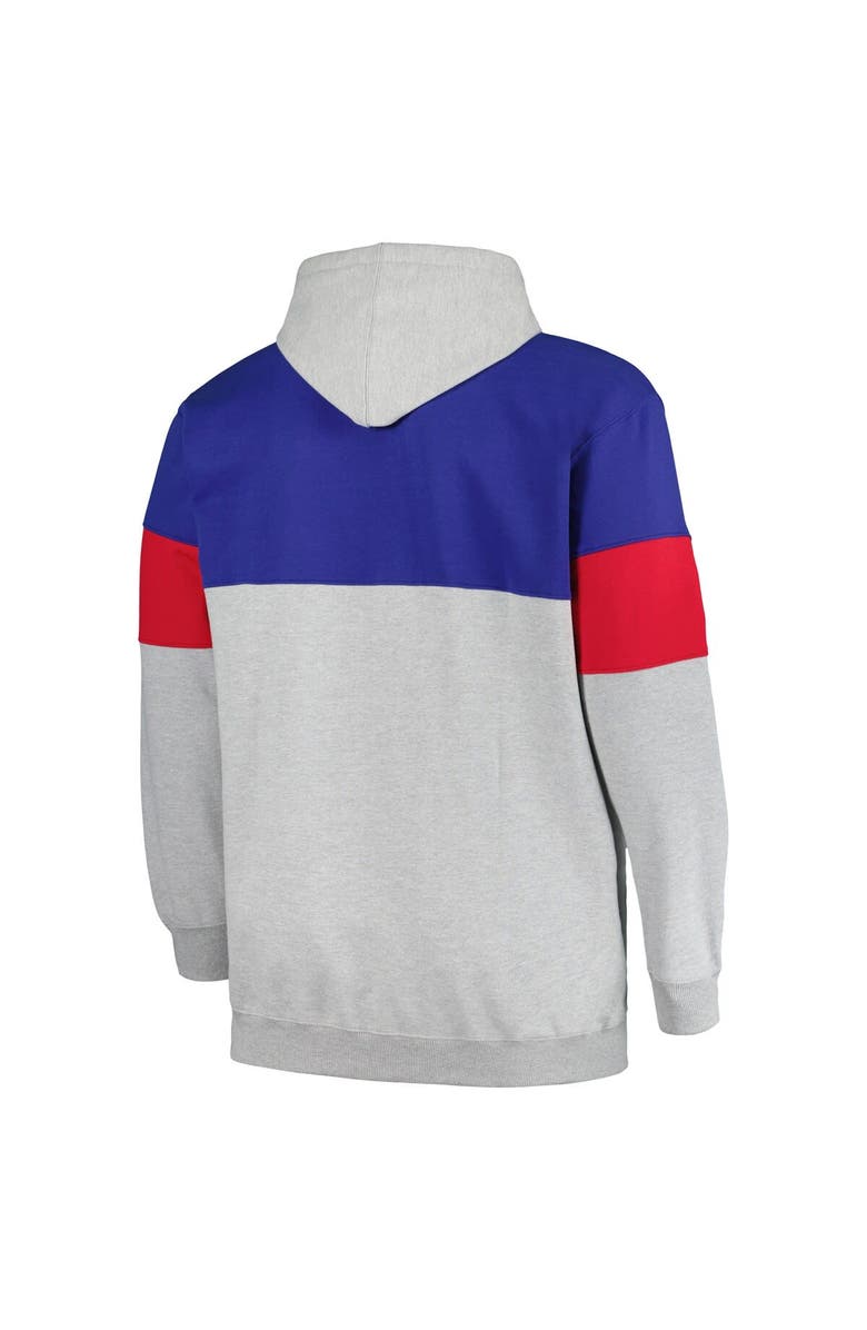 FANATICS Men's Fanatics Branded Royal/Red Philadelphia 76ers Big & Tall Pullover Hoodie, Alternate, color, Royal