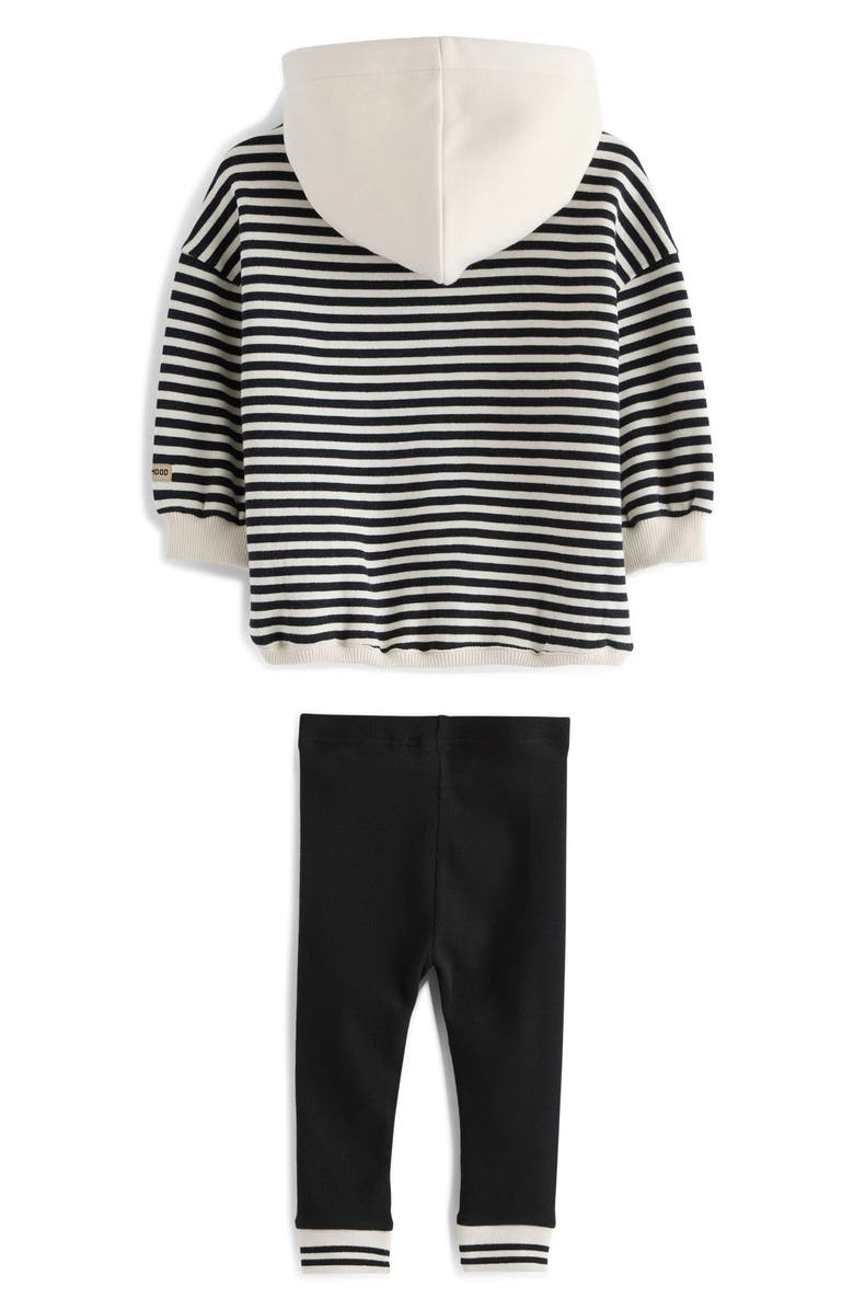 NEXT Kids' Bear Appliqué Hoodie & Leggings Set, Alternate, color, 