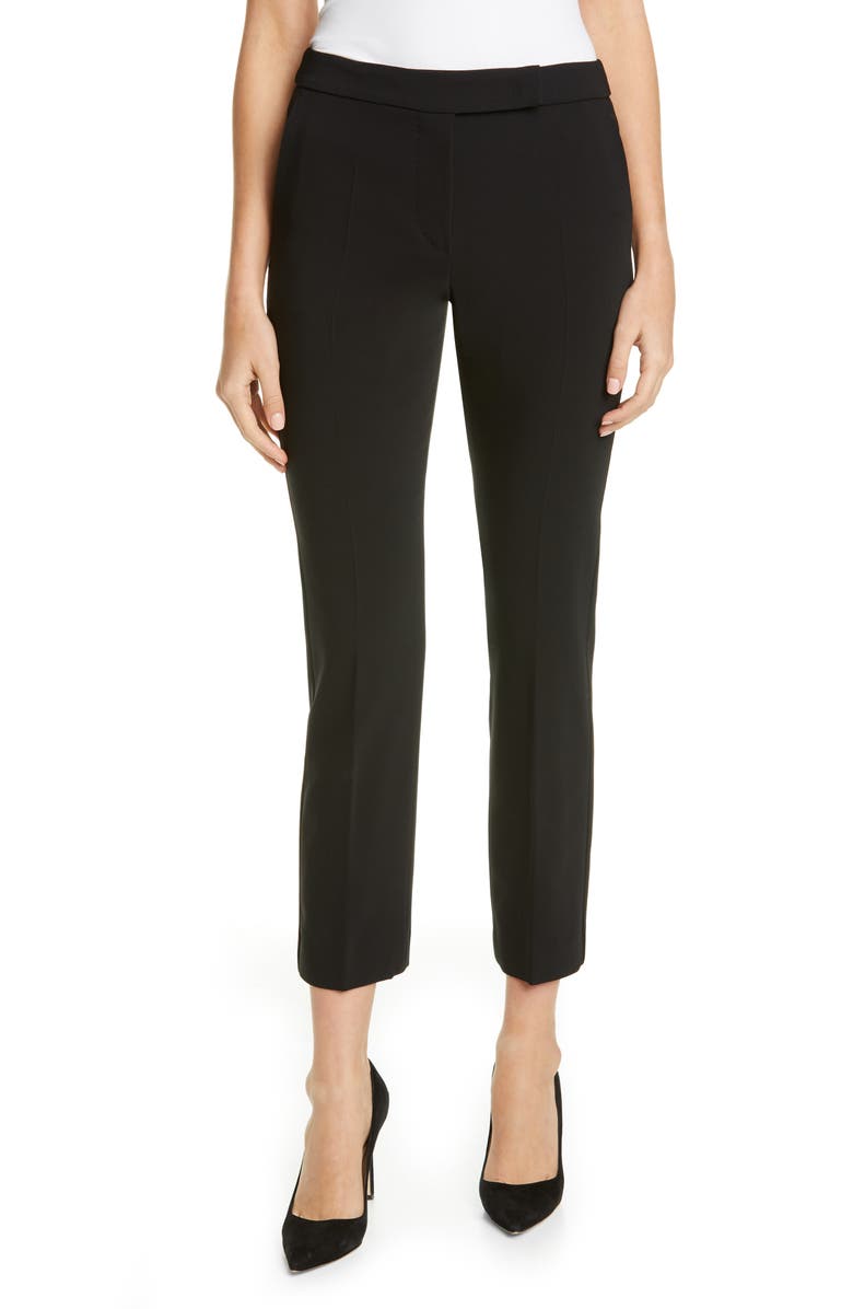 Max Mara Louvre Slim Stretch Wool Ankle Pants, Main, color, 