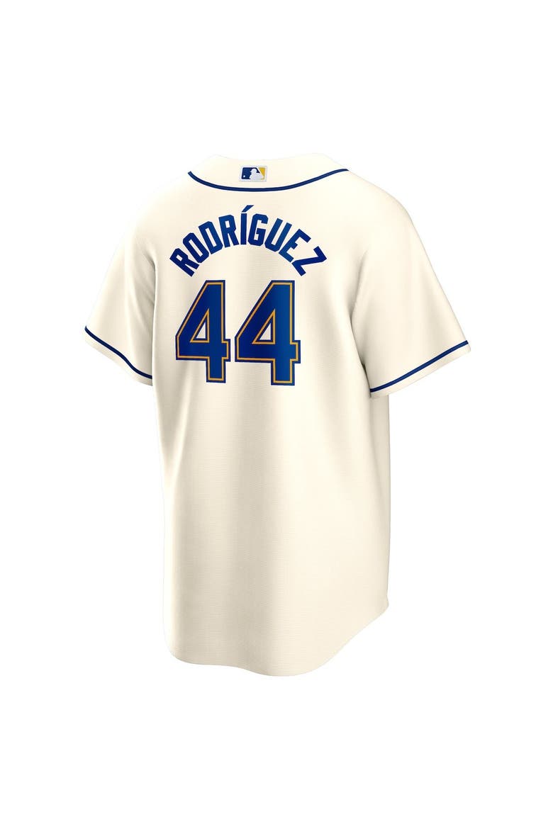 Nike Men's Nike Julio Rodriguez Cream Seattle Mariners Official Replica ...