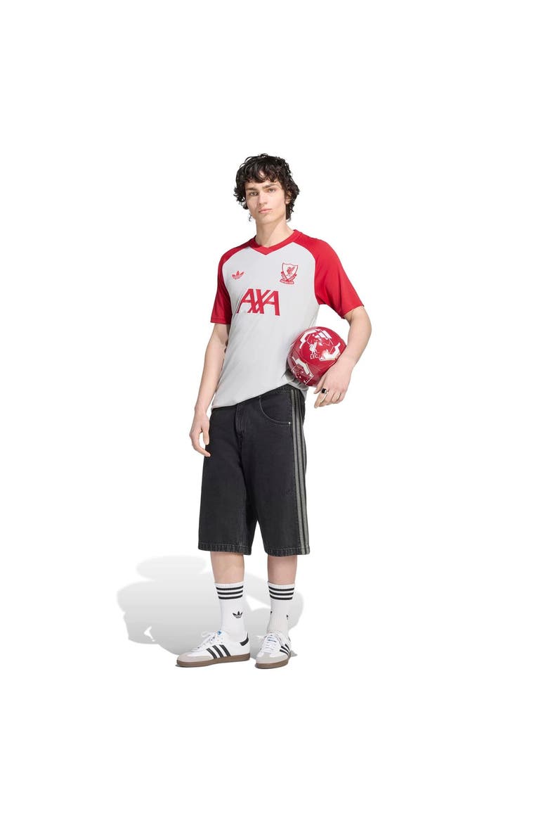 Men's adidas Gray/Red Liverpool 2026/27 Away Pre-Match Top, Alternate, color, Gray