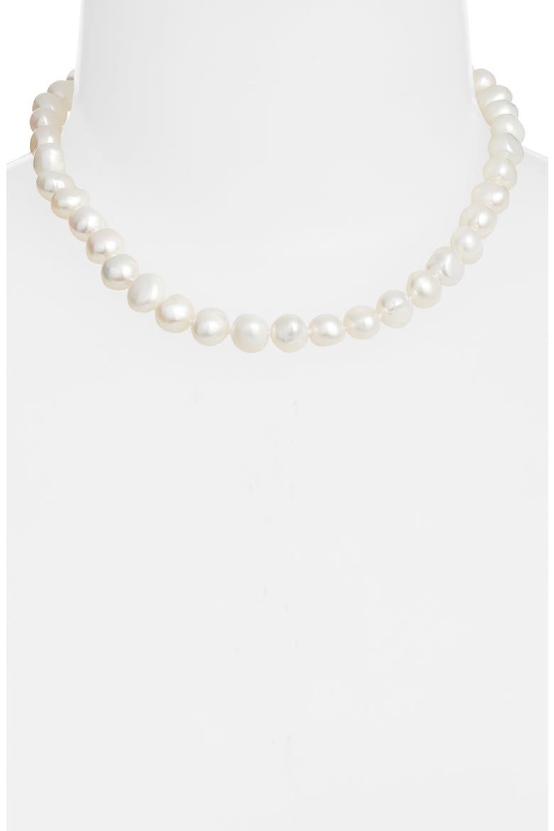 Cultured Pearl Necklace, Alternate, color, PEARL