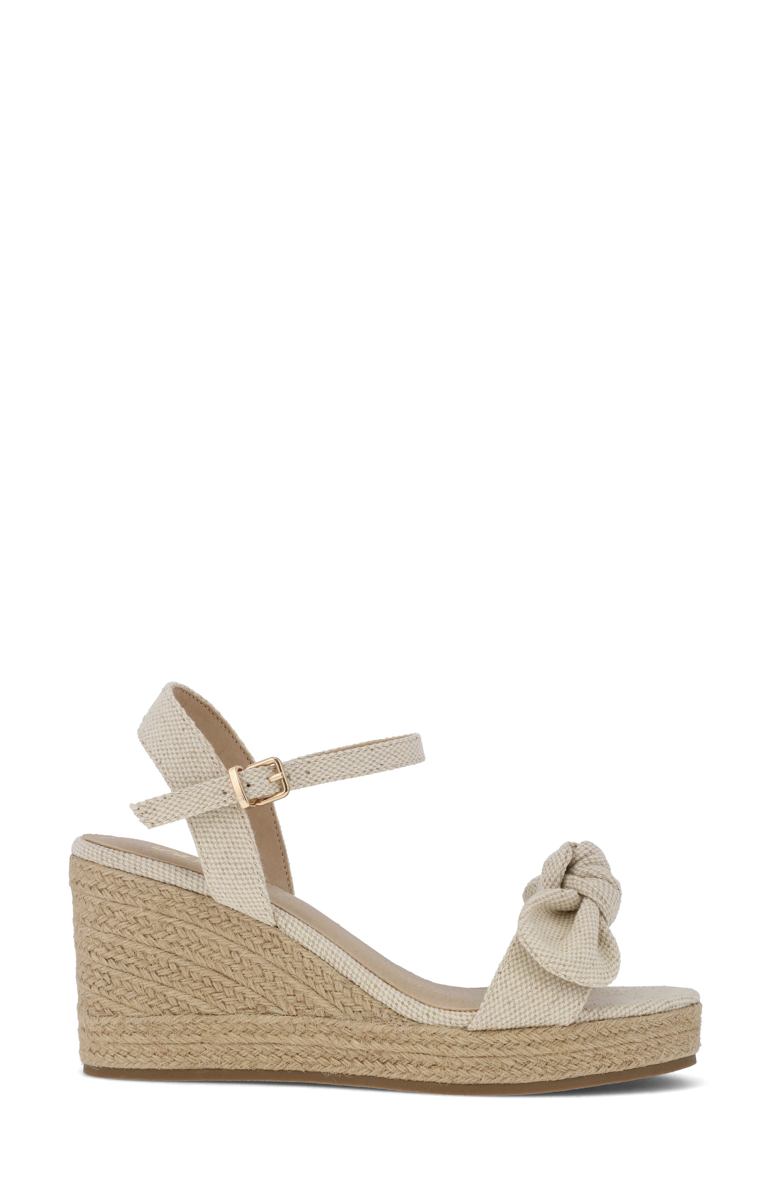 MIA Josiane Platform Wedge Espadrille Sandal, Alternate, color, Natural