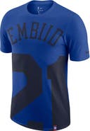Nike Men's Nike Joel Embiid Royal Philadelphia 76ers Oversized Name & Number T-Shirt