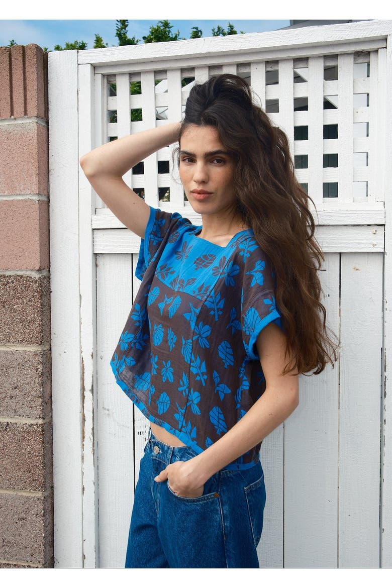 Prudence Reversible Square Neck Top, Alternate, color, Azure
