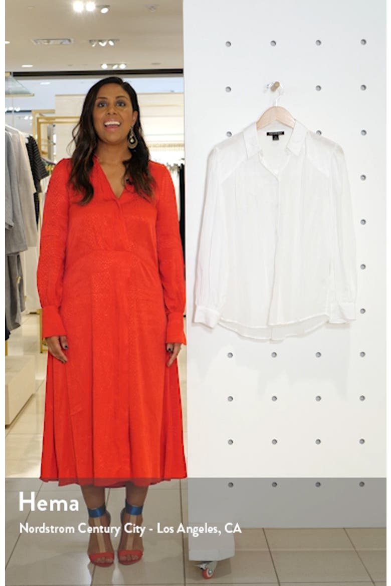 Sheer Button-Up Shirt (Nordstrom Exclusive) video