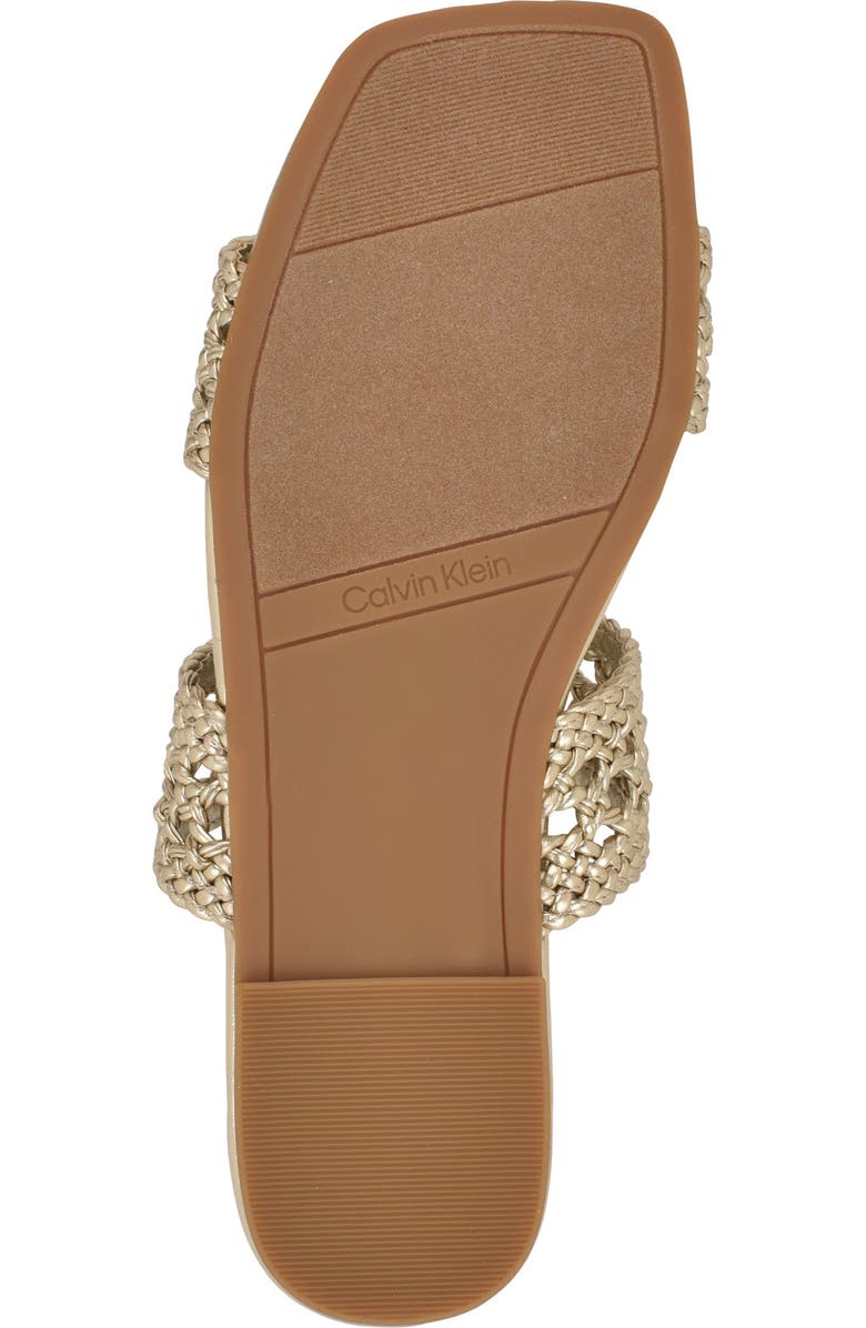Calvin Klein Florency Slide Sandal, Alternate, color, Gold