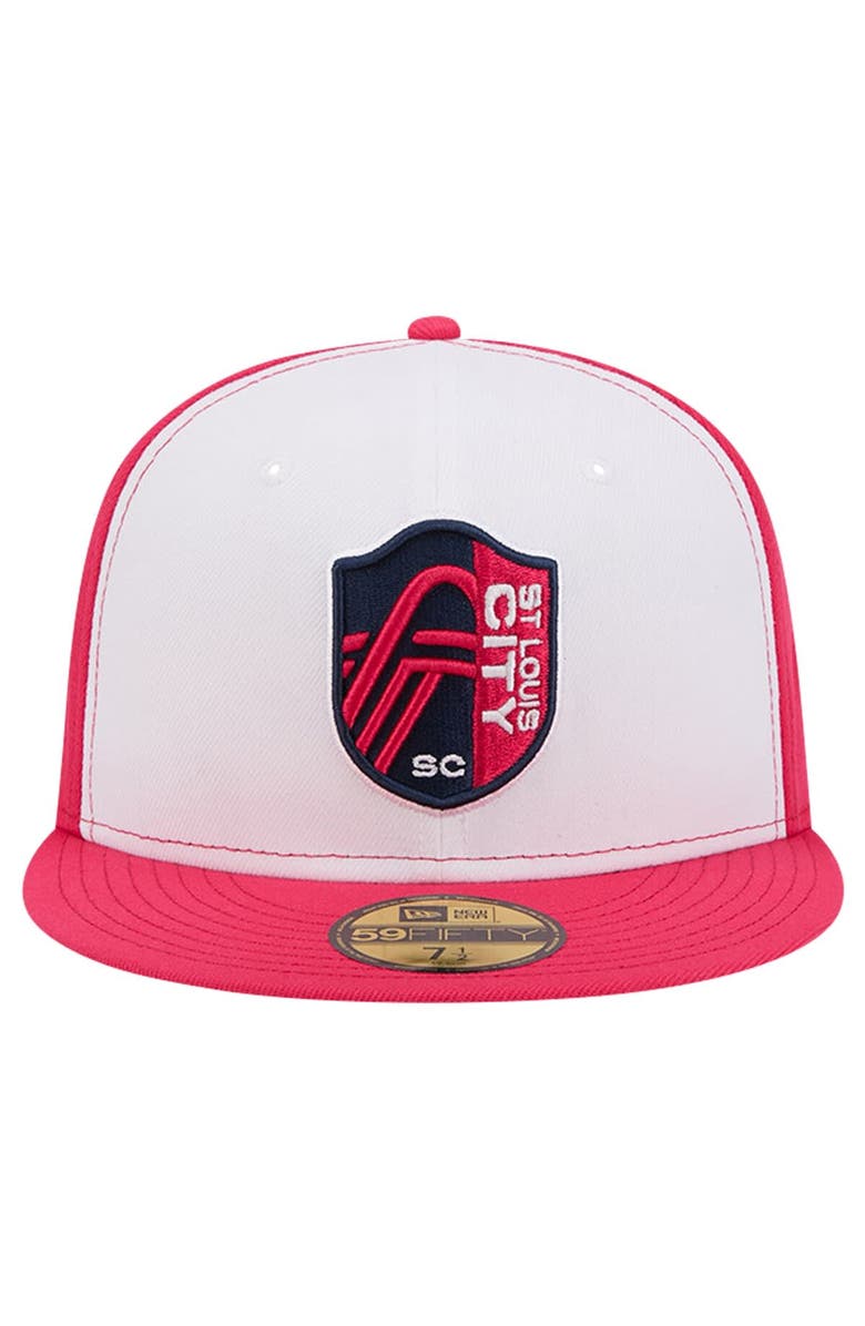 New Era Men's New Era White/Red St. Louis City SC 2024 Kick Off Collection 59FIFTY Fitted Hat, Alternate, color, 