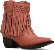 Frye Sacha Fringe Western Bootie