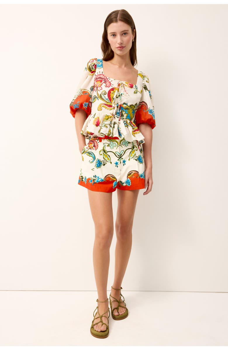 Marie Oliver Tora Top, Alternate, color, Cartagena