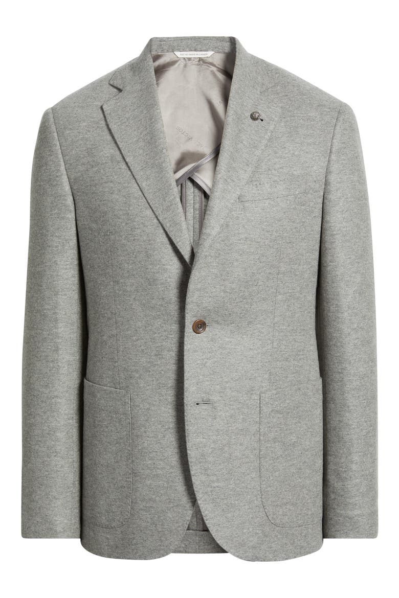 Darwin Heathered Grey COMFORTWEAR™ Knit Cashmere Sport Coat, Alternate, color, GREY