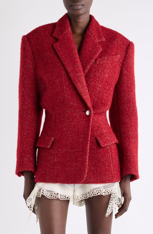Isabel Marant Gallie One-button Blazer In Red