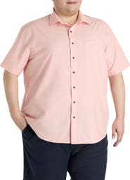 Oak Hill by DXL Big & Tall Washed Cotton Sport Shirt