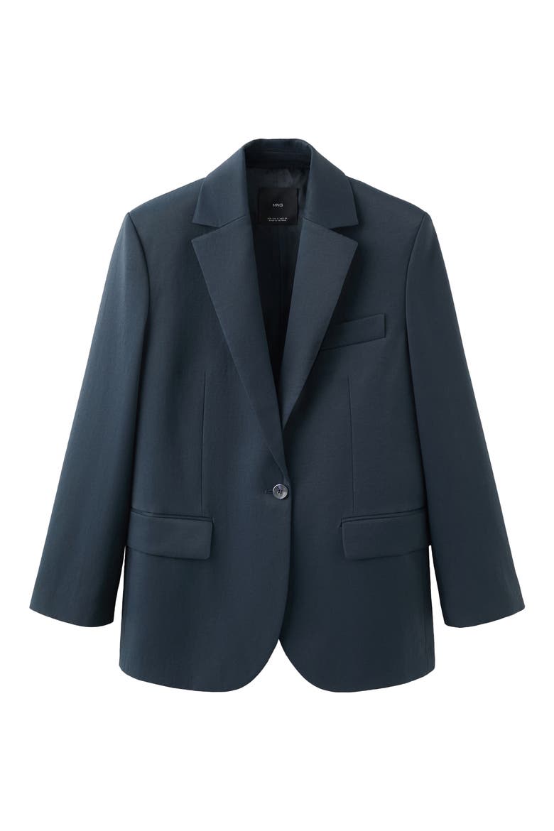Notch Lapel Blazer, Alternate, color, NAVY