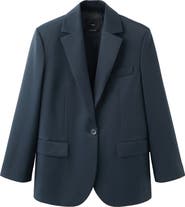 MANGO Notch Lapel Blazer