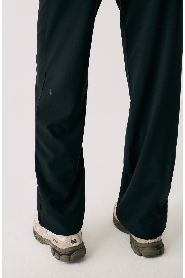 Olivie Straight Leg Pants, Alternate, color, BLACK