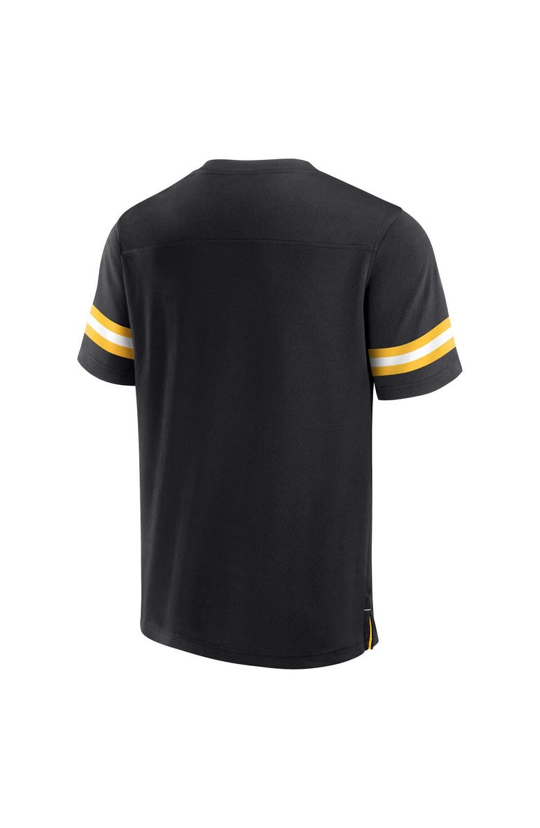 FANATICS Men's Fanatics Branded Black Pittsburgh Steelers Jersey Tackle V-Neck T-Shirt, Alternate, color, Black