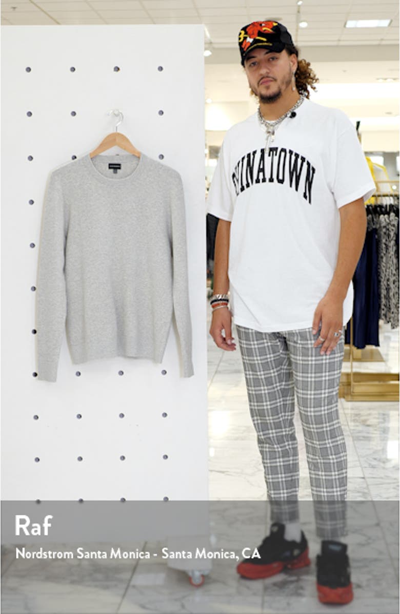 Ottoman Stitch Slim Fit Crewneck Sweater, sales video thumbnail