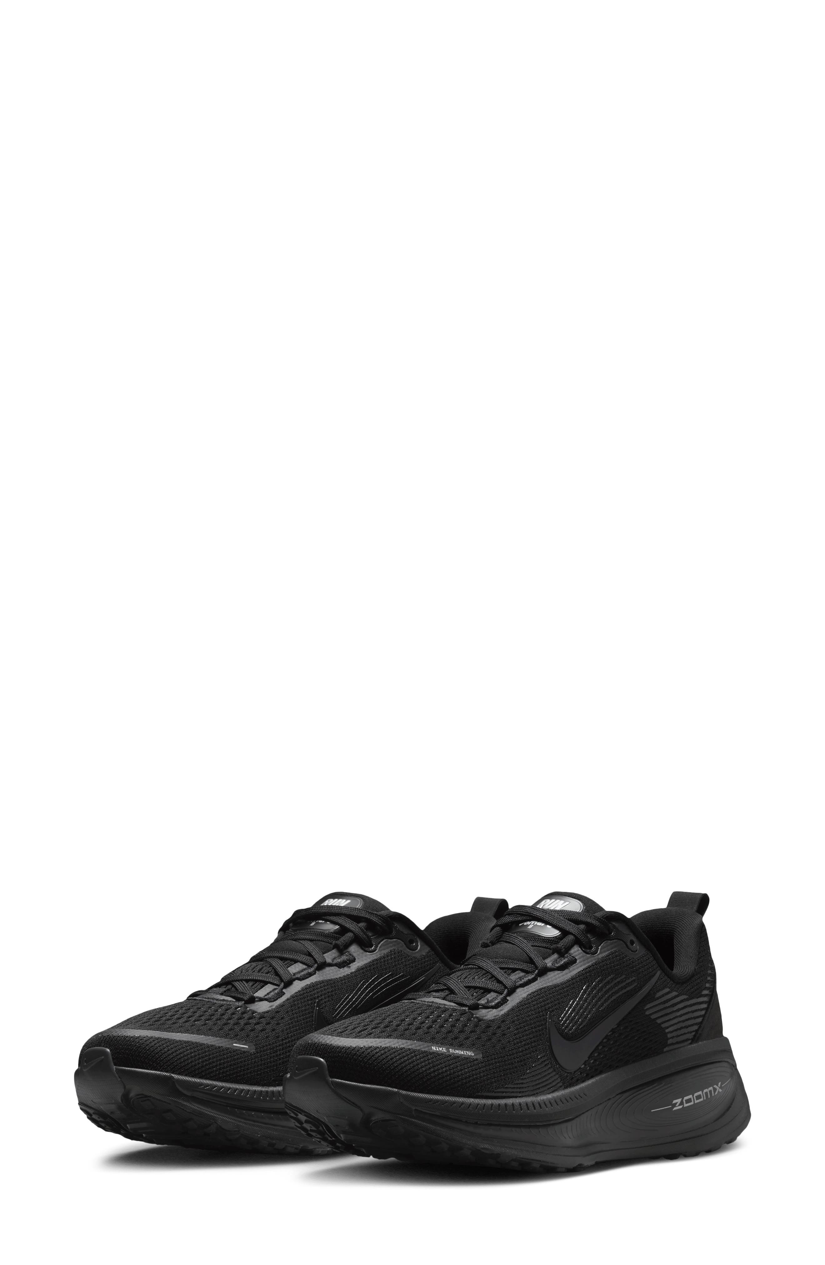 Vomero 18 Running Shoe, Main, color, BLACK/ DARK GREY/ BLACK