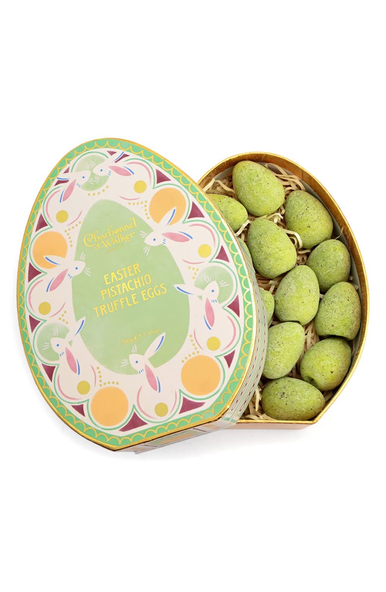 Charbonnel et Walker Pistachio Truffle Eggs in Gift Box, Main, color, 