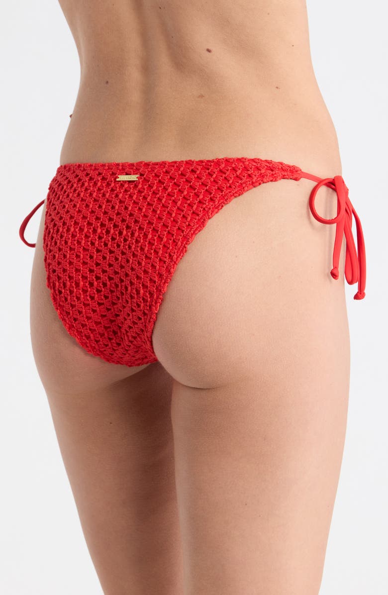 Billabong Twisted Ties Bikini Bottoms, Alternate, color, Red Aloha