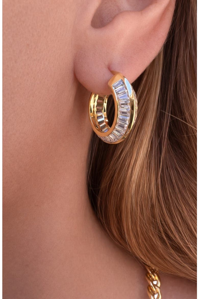 Razor Edge Hoops, Alternate, color, Gold