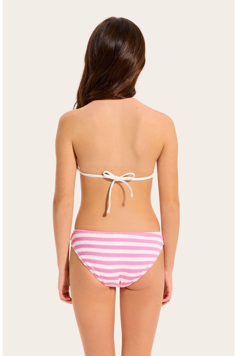 Kids' Textured Two-Piece Swimsuit, Alternate, color, CANDY PINK