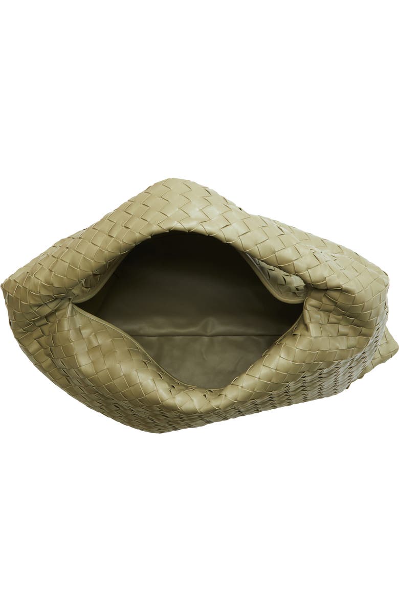 Bottega Veneta Large Hop Intrecciato Leather Hobo Bag, Alternate, color, 2929 Travertine-Muse Bra