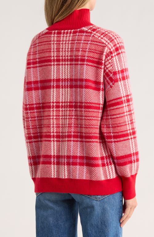Vineyard Vines Cashmere Mock Neck Sweater In Red