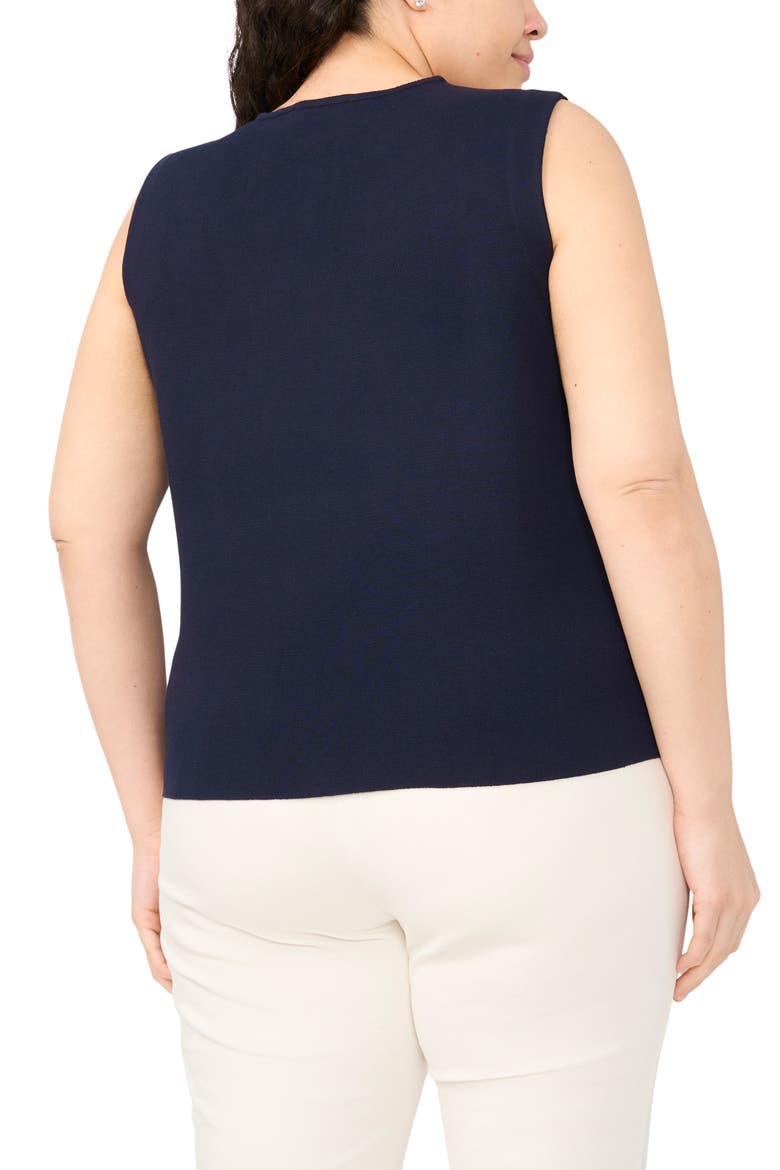 Knit Vest, Alternate, color, BARITONE BLUE