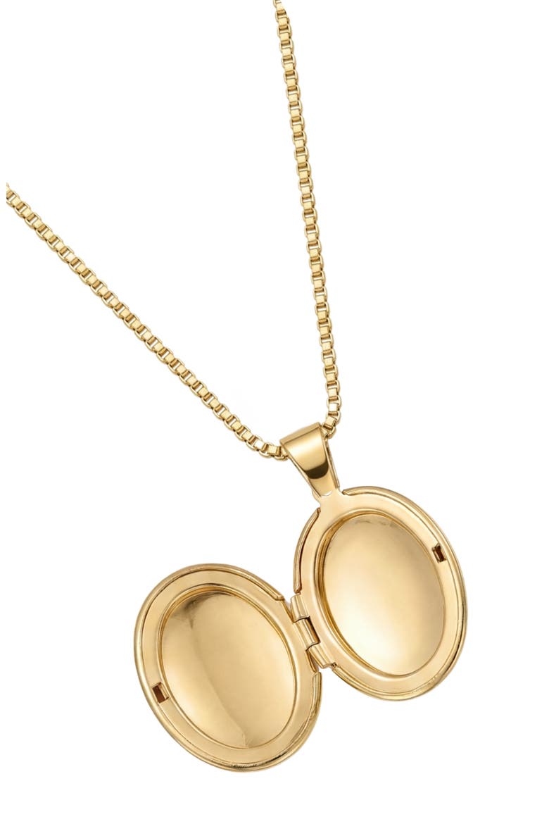 Oval Locket Pendant Necklace, Alternate, color, GOLD