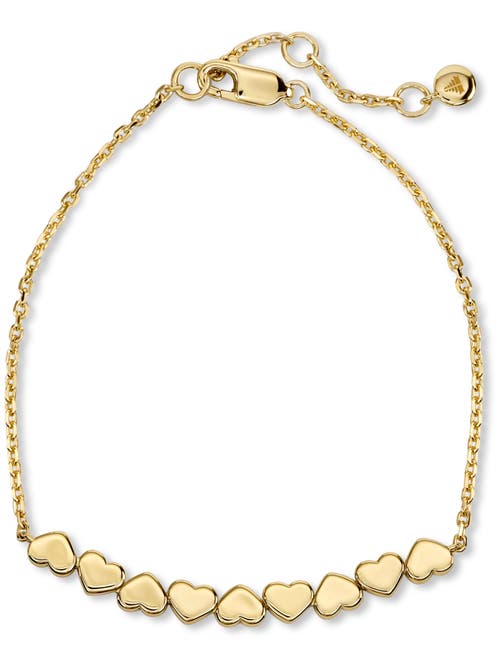 Devata Sweet Heart Chain Bracelet In Gold