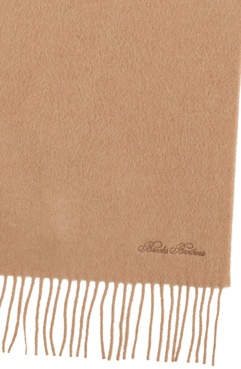 Brooks Brothers Signature Solid Camel Hair Scarf, Alternate, color, Camel