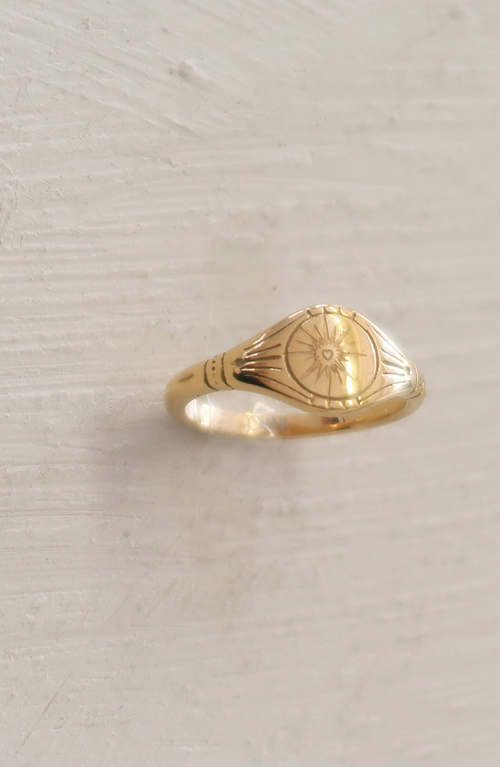Joiana Jewelry Moonbeam Pinky Ring In Gold