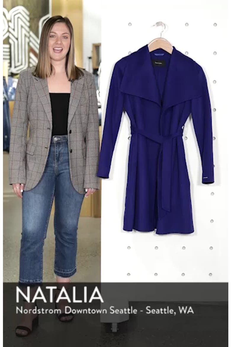 Ellie Double Face Wool Blend Wrap Coat video