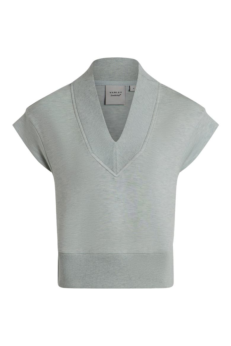 Gracee V-Neck Performance Tank, Alternate, color, MINT GREEN MARL
