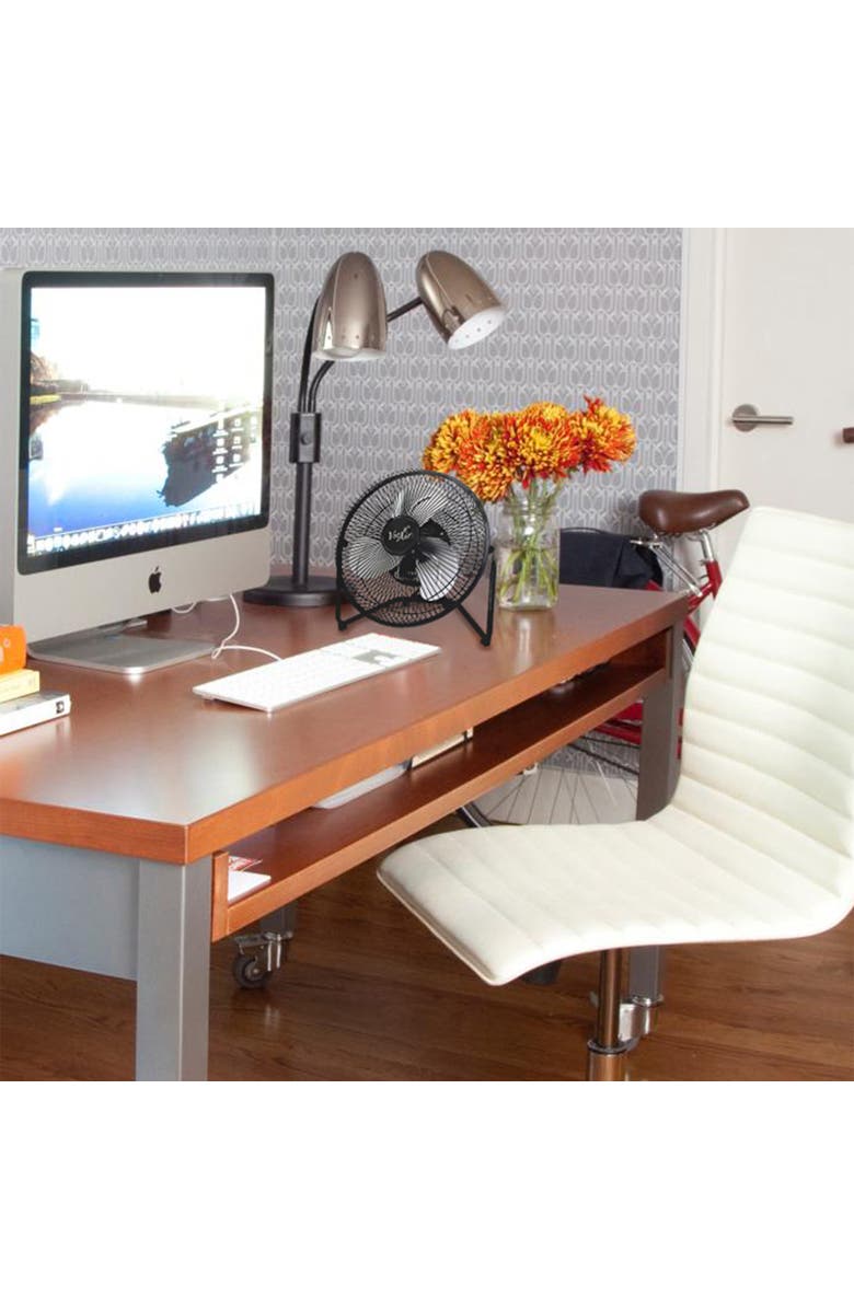 Vie Air 9 Inch High Velocity Tilting 3 Speed Metal Floor Fan, Alternate, color, Black