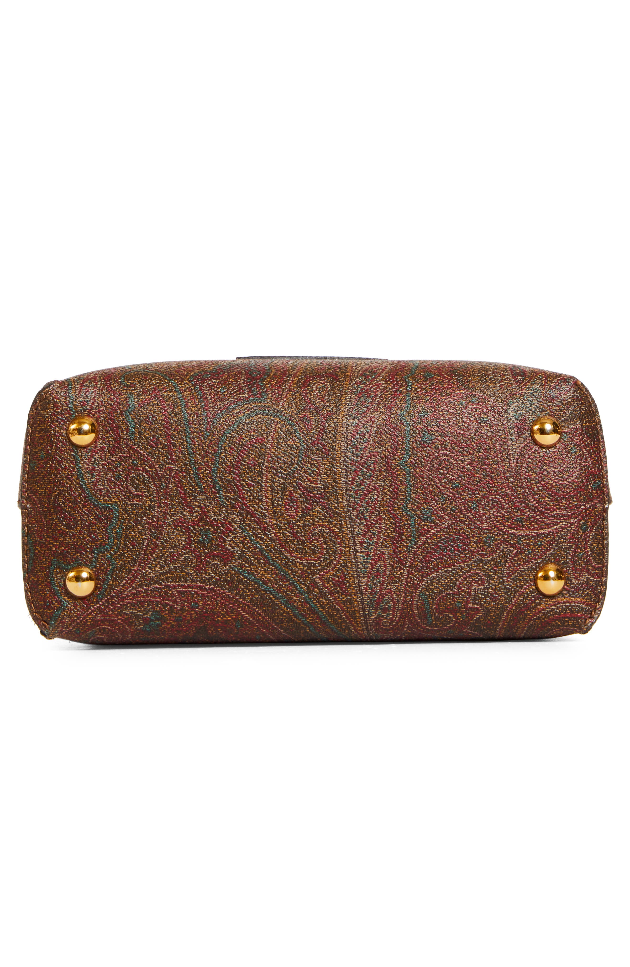 Etro Extra Small Libra Arnica Coated Canvas Crossbody Bag, Alternate, color, Brown