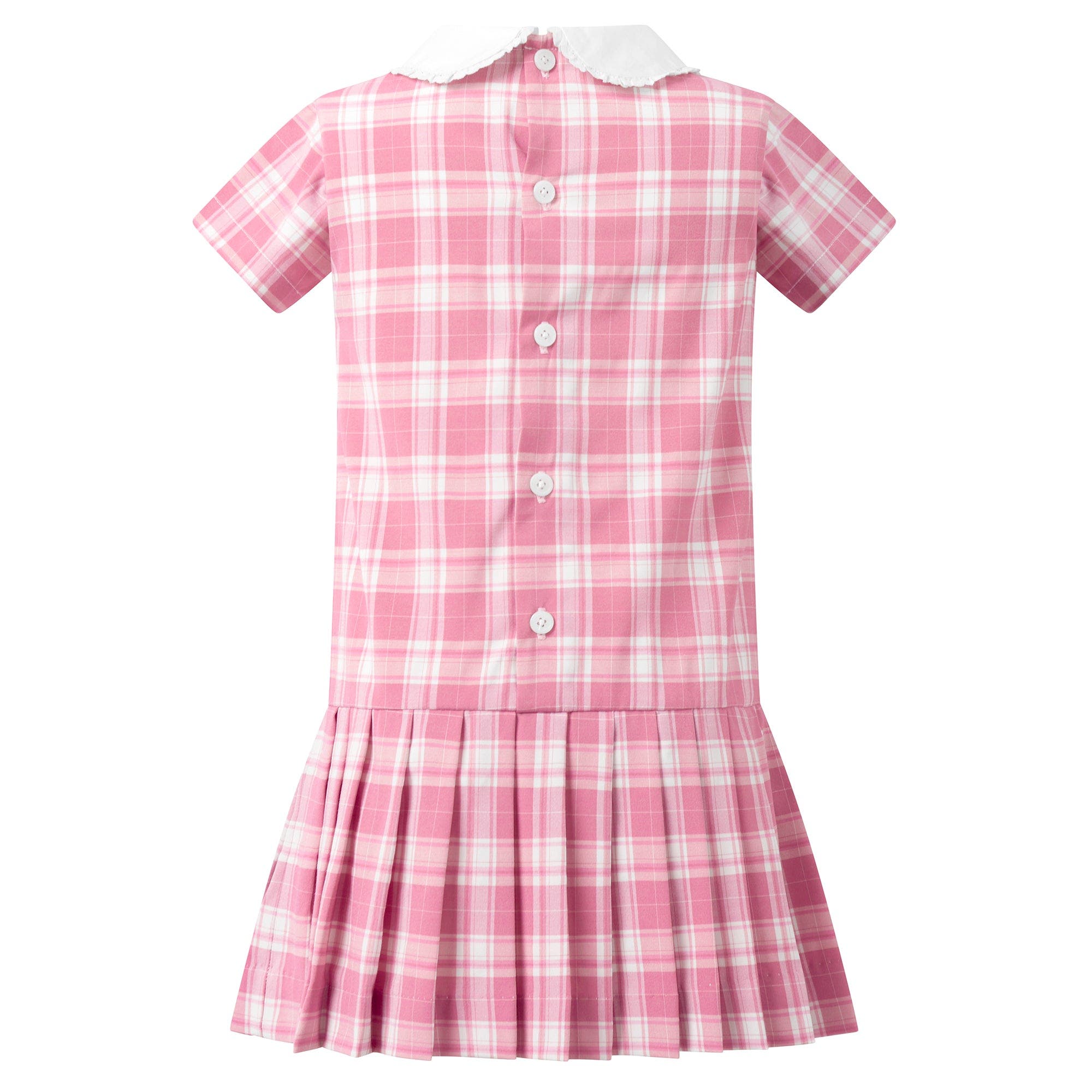 Rachel Riley Pink Check Dropped Waist Dress | Nordstrom
